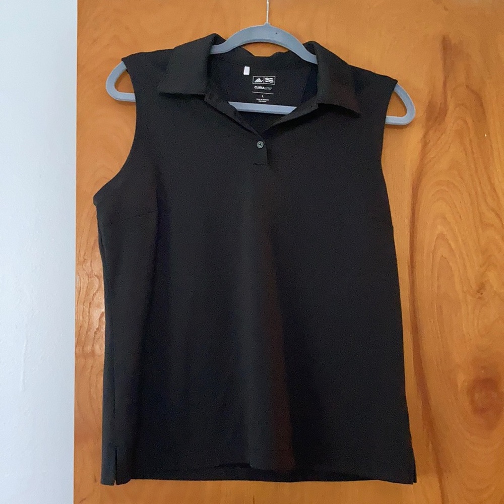 Adidas golf collared tank L